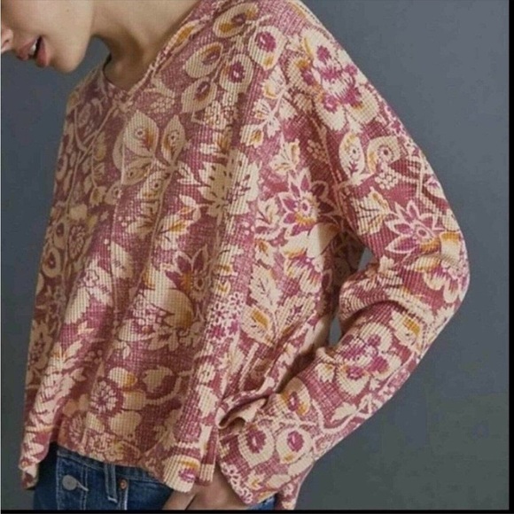 Anthropologie Pilcro Moira Pullover thermal top - Picture 4 of 12